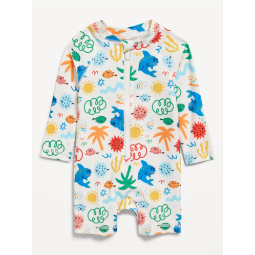 Oldnavy Unisex Printed Long-Sleeve Swim Rashguard Bodysuit for Baby Hot Deal