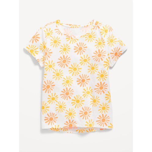 Oldnavy Softest Short-Sleeve Printed T-Shirt for Girls
