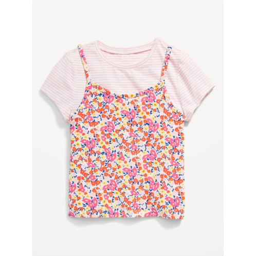 Oldnavy 2-In-1 Striped Cami & T-Shirt for Girls