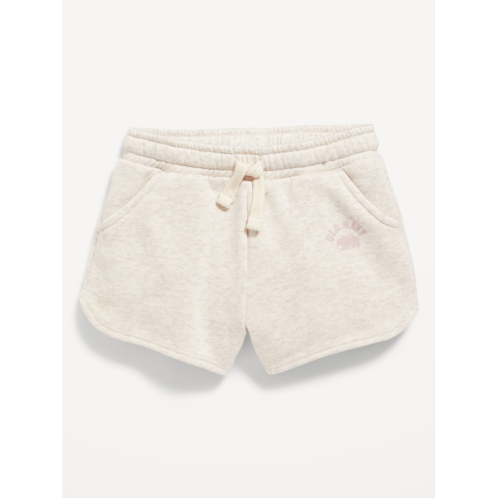 Oldnavy Logo-Graphic Dolphin-Hem Fleece Shorts for Toddler Girls Hot Deal