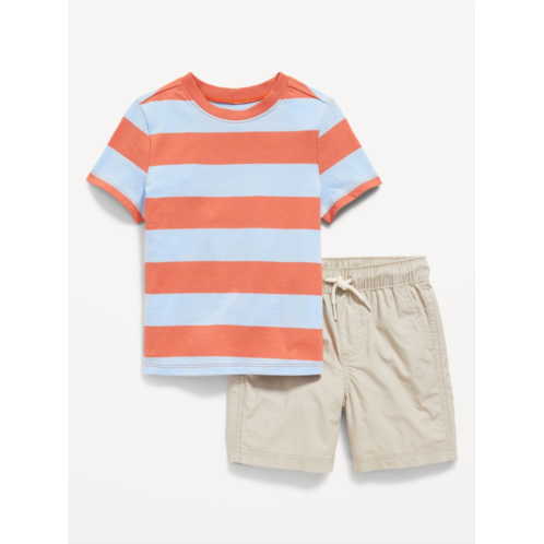 Oldnavy Printed Crew-Neck T-Shirt and Shorts Set for Toddler Boys Hot Deal