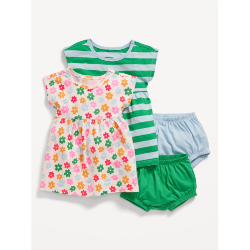 Oldnavy Short-Sleeve Dress and Bloomers Set for Baby