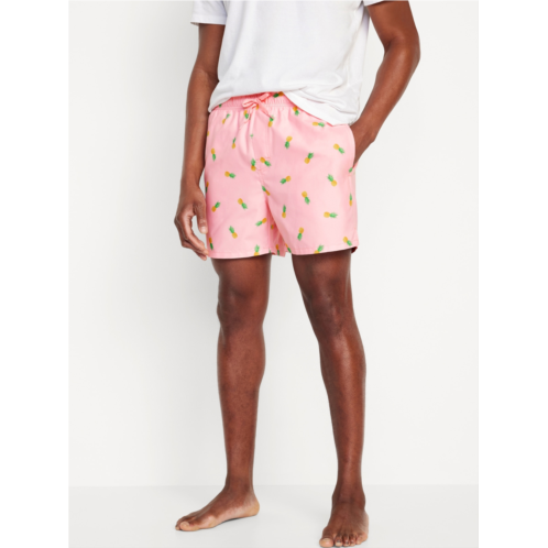 Oldnavy Printed Swim Trunks -- 5-inch inseam