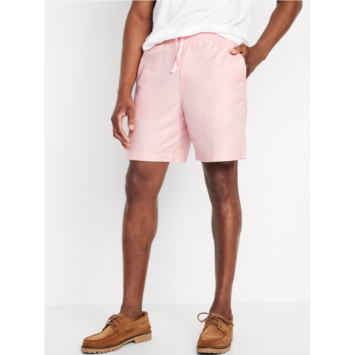 Oldnavy Linen-Blend Jogger Shorts -- 7-inch inseam