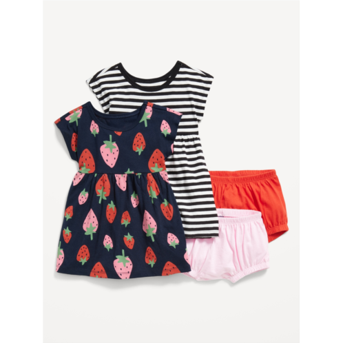 Oldnavy Short-Sleeve Dress and Bloomers Set for Baby Hot Deal