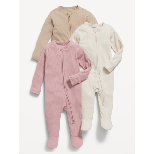 Oldnavy 2-Way-Zip Sleep & Play Footed One-Piece 3-Pack for Baby Hot Deal