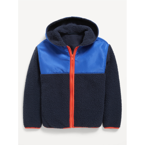 Oldnavy Cozy Hooded Sherpa Zip-Front Jacket for Boys