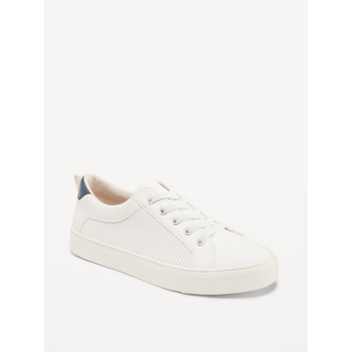 Oldnavy Gender-Neutral Elastic-Lace Faux-Leather Sneakers for Kids