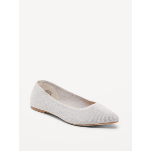 Oldnavy Soft-Knit Pointed-Toe Ballet Flats