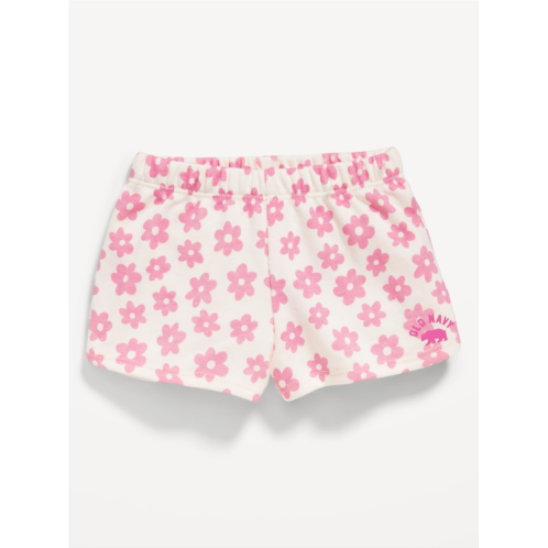 Oldnavy French Terry Logo-Graphic Dolphin-Hem Shorts for Baby