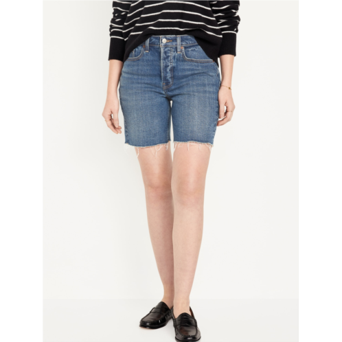 Oldnavy High-Waisted OG Button-Fly Jean Shorts -- 7-inch inseam Hot Deal