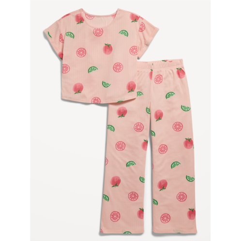 Oldnavy Rib-Knit Pajama Set for Girls