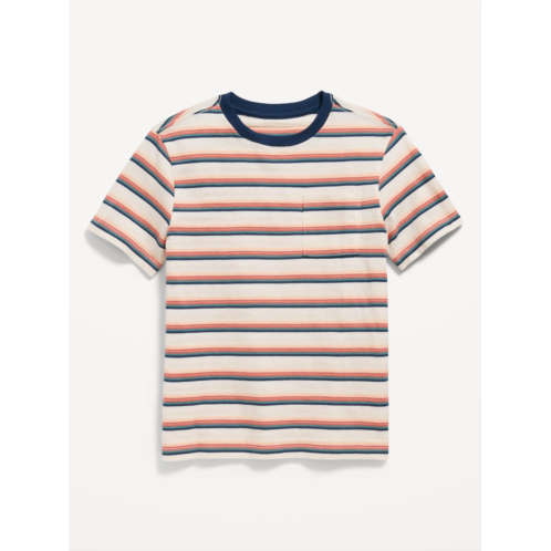 Oldnavy Textured Striped Short-Sleeve Pocket T-Shirt for Boys