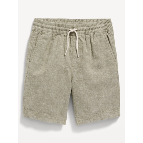 Oldnavy Functional-Drawstring Linen-Blend Shorts for Toddler Boys Hot Deal