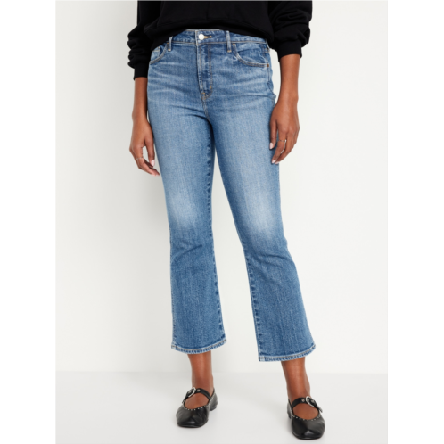 Oldnavy High-Waisted 90s Crop Flare Jeans Hot Deal