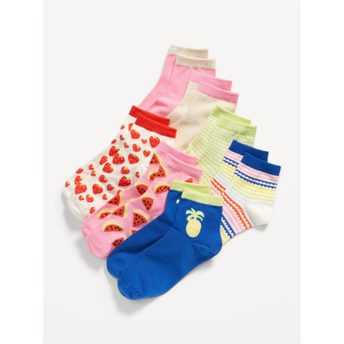 Oldnavy Quarter-Crew Socks 7-Pack for Girls