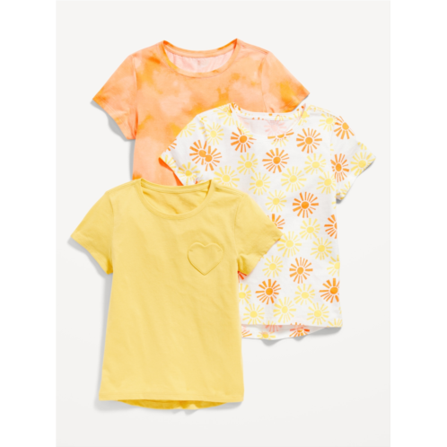 Oldnavy Softest Short-Sleeve T-Shirt Variety 3-Pack for Girls Hot Deal