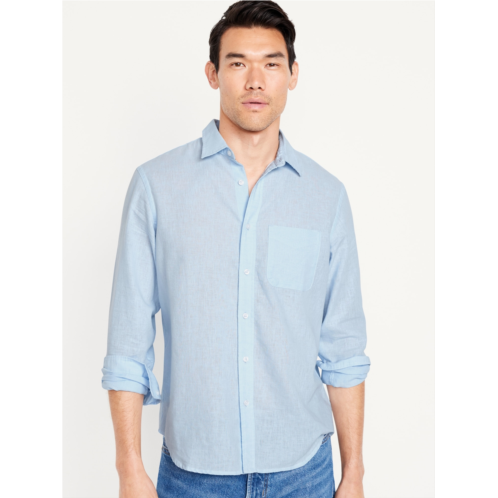 Oldnavy Classic Fit Everyday Linen-Blend Shirt