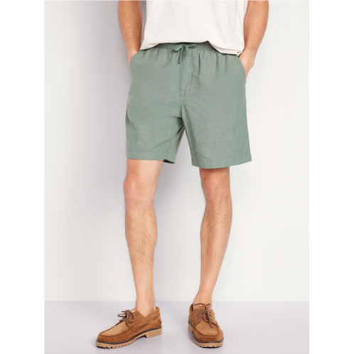 Oldnavy Linen-Blend Jogger Shorts -- 7-inch inseam Hot Deal