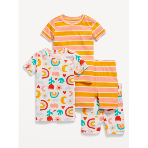 Oldnavy Unisex 4-Piece Printed Snug-Fit Pajama Set for Toddler & Baby Hot Deal
