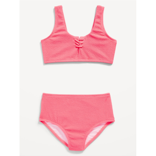 Oldnavy Lace-Up Front Bikini Swim Set for Girls