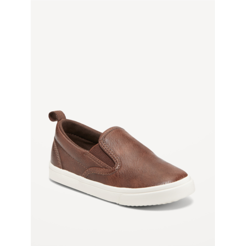 Oldnavy Faux-Leather Slip-On Sneakers for Toddler Boys