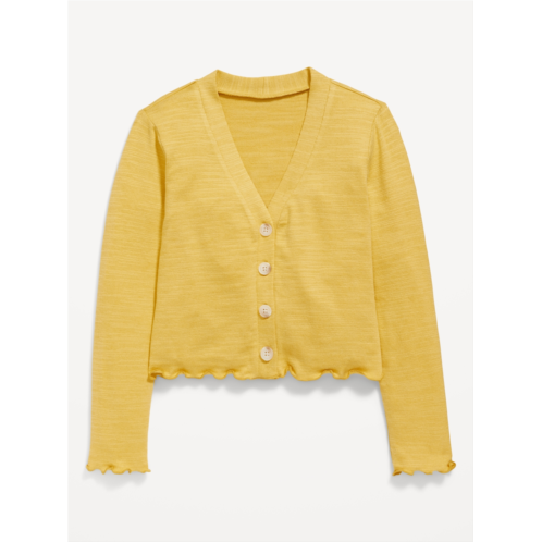 Oldnavy Cozy Cropped Button-Front Cardigan Sweater for Girls