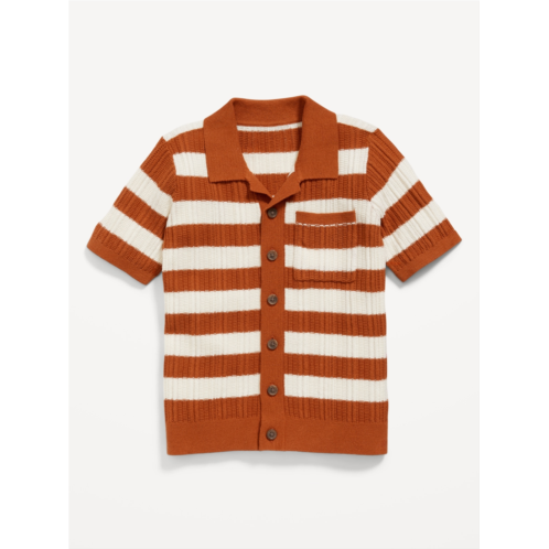 Oldnavy Striped Button-Front Pocket Sweater for Toddler Boys
