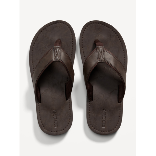 Oldnavy Faux-Leather Flip-Flop Sandals for Boys Hot Deal