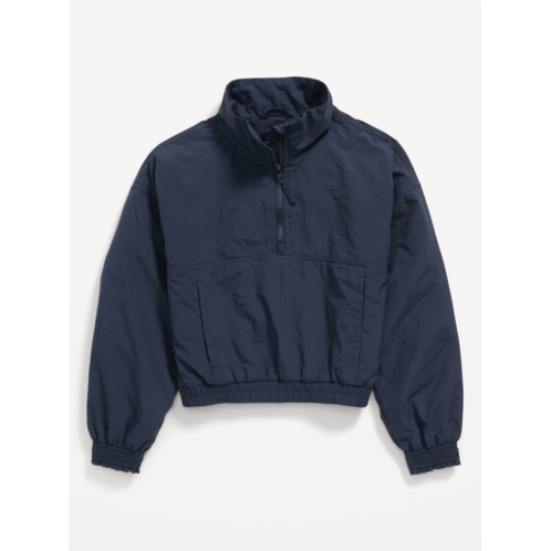 Oldnavy Quarter-Zip Water-Resistant Pullover Jacket for Girls