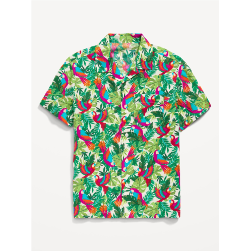 Oldnavy Short-Sleeve Printed Camp Shirt for Boys Hot Deal