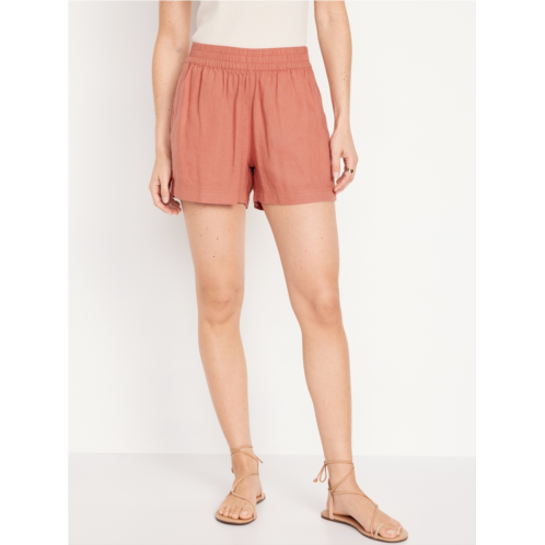 Oldnavy High-Waisted Linen-Blend Pull-On Shorts -- 3.5-inch inseam Hot Deal
