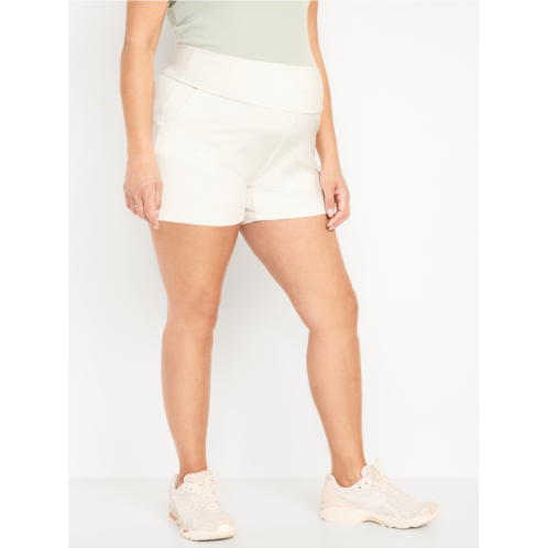Oldnavy Maternity Rollover-Waist PowerSoft Shorts -- 5-inch inseam