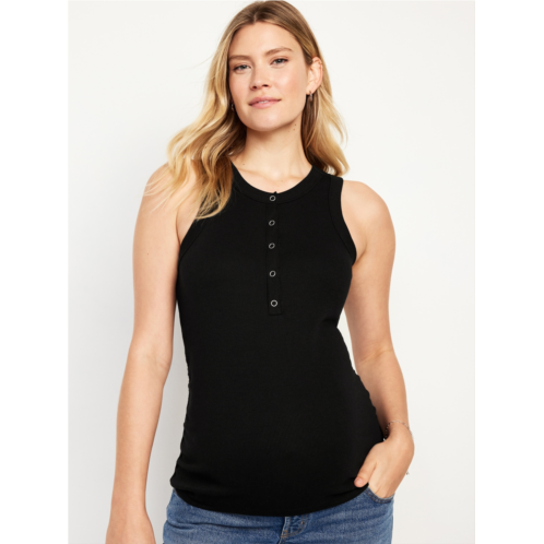 Oldnavy Maternity High-Neck Henley Tank Top