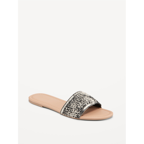 Oldnavy Raffia Slide Sandals Hot Deal