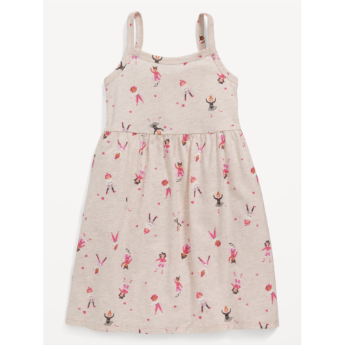 Oldnavy Printed Sleeveless Fit and Flare Dress for Toddler Girls Hot Deal