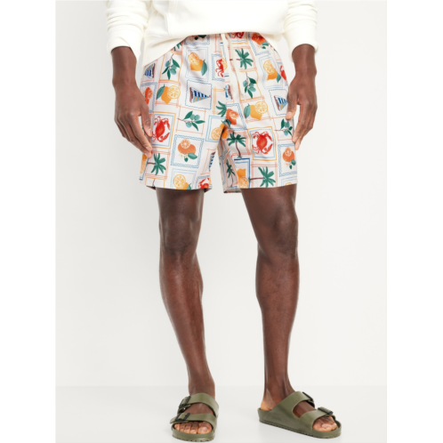 Oldnavy Printed Swim Trunks -- 7-inch inseam