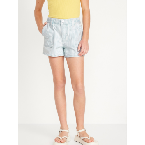 Oldnavy Elasticized High-Waisted Utility Jean Shorts for Girls Hot Deal