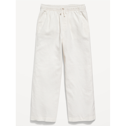 Oldnavy Loose Drawstring Linen-Blend Pants for Girls