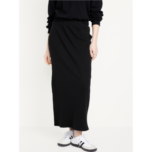 Oldnavy High-Waisted Rib-Knit Maxi Skirt Hot Deal