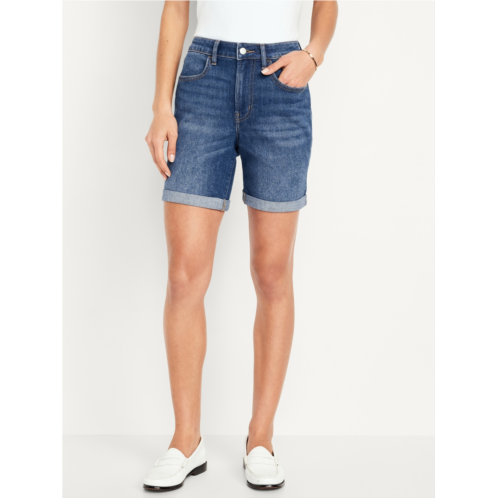 Oldnavy High-Waisted Wow Jean Shorts -- 7-inch inseam Hot Deal