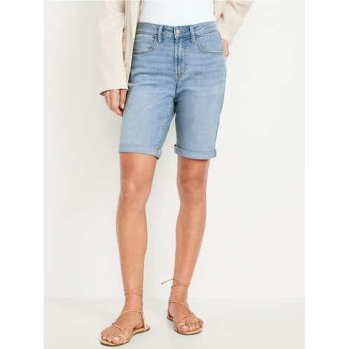 Oldnavy High-Waisted Wow Jean Shorts -- 9-inch inseam