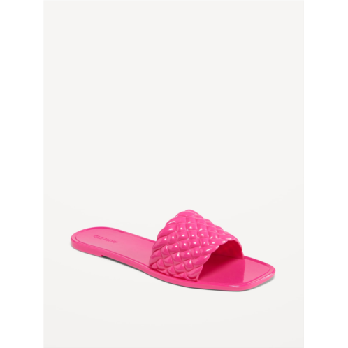 Oldnavy Quilted Jelly Slide Sandals