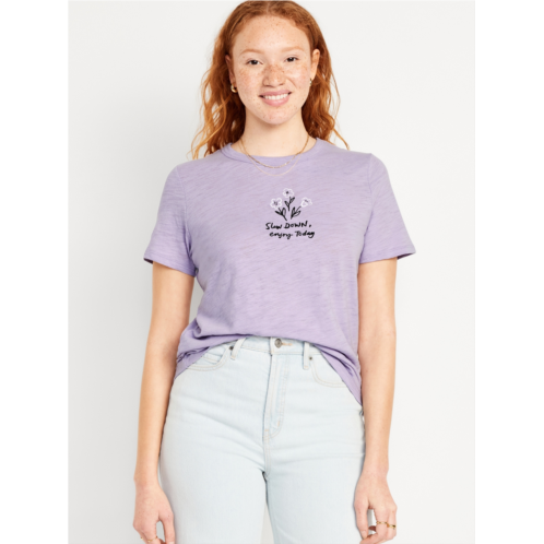 Oldnavy EveryWear Slub-Knit Graphic T-Shirt