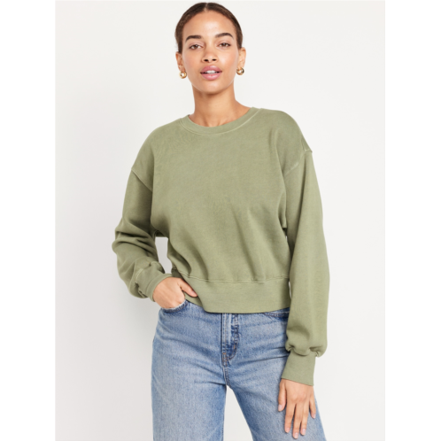 Oldnavy Drop-Shoulder Crop Sweatshirt