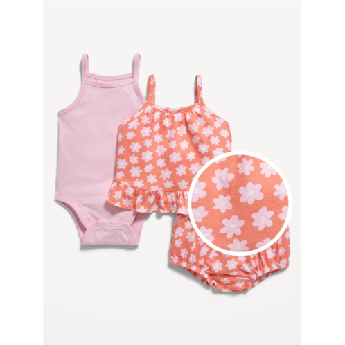 Oldnavy Cami Ruffle Bloomer Set and Bodysuit 3-Pack for Baby Hot Deal