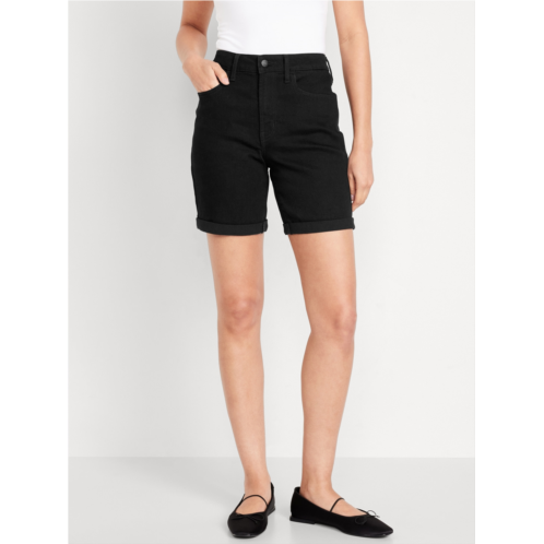 Oldnavy High-Waisted Wow Jean Shorts -- 7-inch inseam