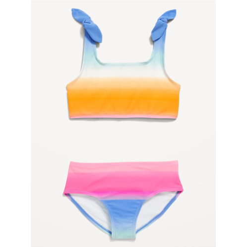 Oldnavy Printed Tie-Knot Bikini Swim Set for Girls Hot Deal