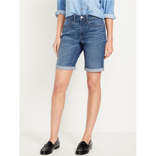 Oldnavy High-Waisted Wow Jean Shorts -- 9-inch inseam Hot Deal