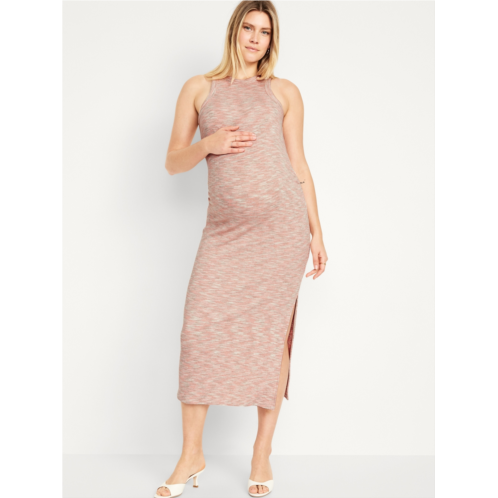 Oldnavy Maternity Racerback Rib-Knit Midi Dress Hot Deal